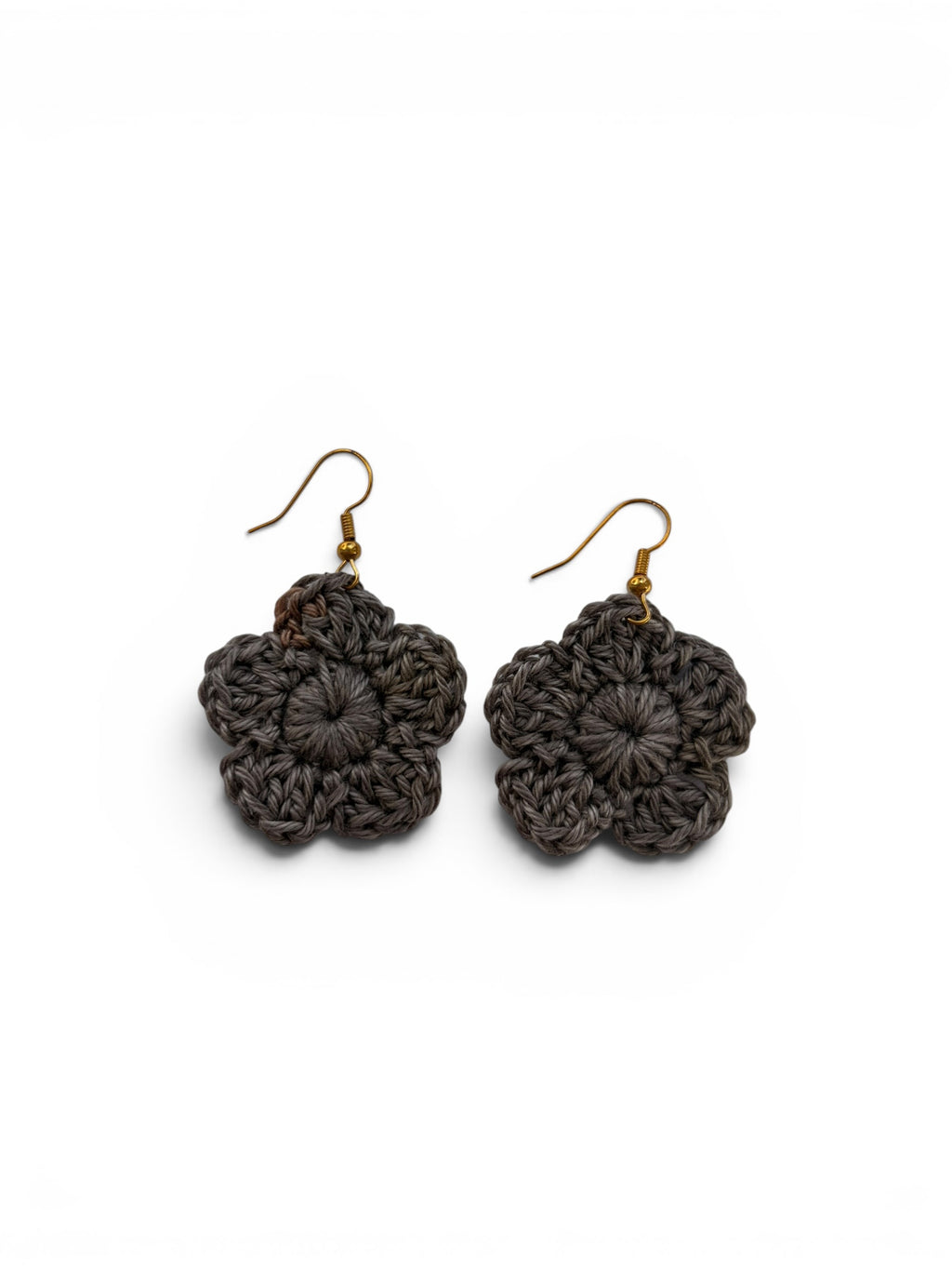 Crocheted Flower Earrings