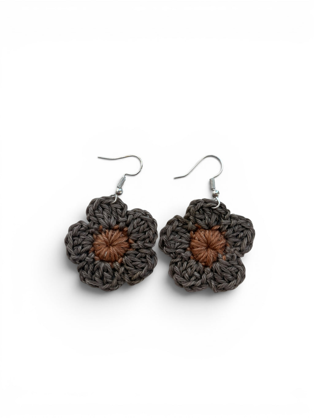 Crocheted Flower Earrings